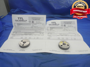 CERTIFIED 9/16 12 UNC SPL THREAD RING GAGES .5625 GO NO GO PD'S = .5156 & .5116 - DW8121BU