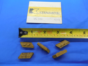 5PCS NEW KENNAMETAL NPL 333 N KC810 TiN CARBIDE TOP NOTCH INSERTS NPL333N KENDEX