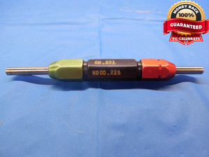 .2210 & .2250 CL X PIN PLUG GAGE GO NO GO .2188 +.0022 7/32 5.715 mm .221 .225