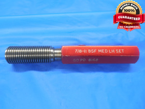 7/8 11 BSF MED LEFT HAND SET THREAD PLUG GAGE .875 GO ONLY P.D. = .8168 L.H. - DW8164RD