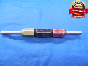 .251 & .252 CLASS X PIN PLUG GAGE GO NO GO .2500 +.0010 OVERSIZE 1/4 6.375 mm