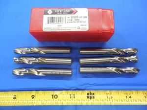 6 PCS NEW CLEVELAND TWIST DRILL 13/32" DIA HSS DRILL BITS 3-5/16" OAL C70273