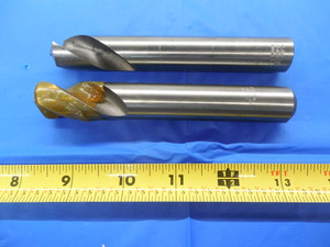 2PCS NEW 3/4" DIAMETER HIGH SPEED STEEL DRILL BITS 5" OAL 120 DEG HSS