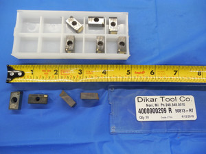 10PCS NEW DIKAR TOOL CO. MT10319 DT62 CARBIDE INSERTS DTC 50813-RT INDEXABLE