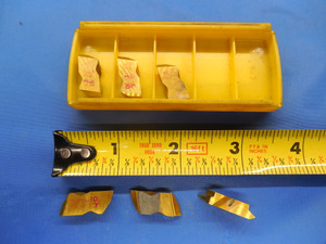 6PCS NEW KENNAMETAL NJF 3010 L16 KC730 TiN CARBIDE THREADING TOP NOTCH INSERTS