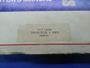 SUMMIT 16-3" LATHE OPERATOR'S MANUAL MAINTENANCE INSTRUCTIONS AND PARTS LIST