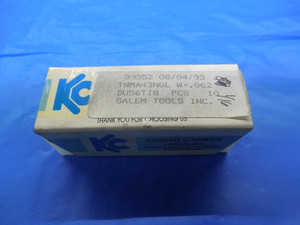7PCS NEW KNIGHT CARBIDE TNMA43NGL TiN CARBIDE TURNING INSERTS TNMA 43NGL W .062