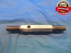 9/16 18 UNF 3A PREPLATE SET THREAD PLUG GAGE .5625 GO NO GO PD'S = .5252 & .5218 - DW8293BU