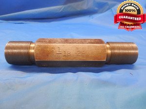 1 1/8 18 2B SHOP MADE THREAD PLUG GAGE 1.125 GO NO GO P.D.'S = 1.0889 & 1.0951 - DW8208BU