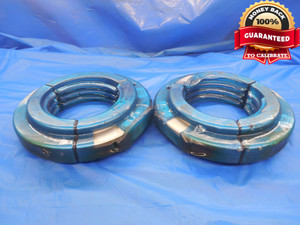 5" 2 NA 2G ACME THREAD RING GAGES 5.0 2.0 GO NO GO P.D.'S = 4.7319 & 4.6973 - DW8382BU