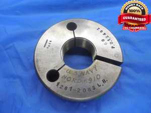 1.281 20 NS LEFT HAND THREAD RING GAGE GO ONLY P.D. = 1.2483 L.H. INSPECTION - DW8406BU