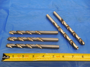 5PCS CHICAGO-LATROBE 7/16 HSS JOBBER TWIST DRILL BIT 4 1/4 LOC 5 1/2 OAL .4375