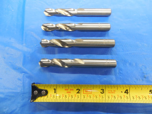 4PCS CHICAGO-LATROBE 25/64 HSS SCREW MACHINE TWIST DRILL BIT 1 7/8 LOC 3 1/4 OAL