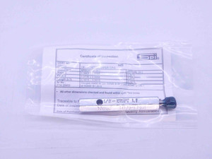 1/8 27 NPT L1 PIPE THREAD PLUG GAGE .125 .1250 N.P.T. NATIONAL TAPER INSPECTION - DW8533BU 1/8 27 NPT L1 PIPE THREAD PLUG GAGE .125 .1250 N.P.T. NATIONAL TAPER INSPECTION - DW8533BU