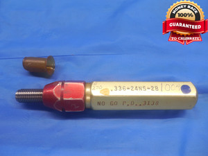 0.336 24 NS 2B THREAD PLUG GAGE .336 NO GO ONLY P.D. = .3138 UNS-2B INSPECTION - DW8608BU