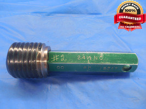 2" 4 1/2 NC 3A SET THREAD PLUG GAGE 2.0 GO ONLY P.D. = 1.8557 UNC-3A INSPECTION - DW8740BU