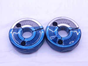 13/16 18 UNS 2A THREAD RING GAGES .8125 GO NO GO P.D.'S = .7750 & .7704 CHECK - DW8759RD