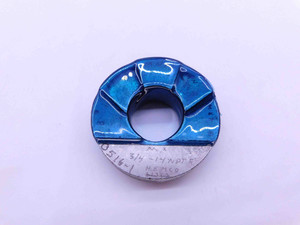 3/4 14 NPTF 6 STEP PIPE THREAD RING GAGE .75 .750 .7500 N.P.T.F. DRYSEAL TAPER - BM0820CC