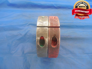 1.6764 14 UNS 2A THREAD RING GAGES GO NO GO P.D.'S = 1.6280 & 1.6224 NS-2A CHECK - DW9070BU