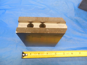 3PCS ABBOTT KTT8S2 8" & UP SQUARE SOFT LATHE CHUCK TOP JAW SERRATED ATTACHMENT