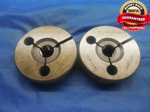 .384 48 UNS 2A THREAD RING GAGES .3840 GO NO GO P.D.'S = .3696 & .3667 NS-2A - DW9280BU