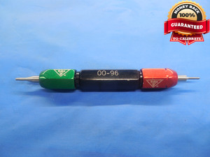 00 96 THREAD PLUG GAGE NO GO ONLY 00-96 P.D. = .0416 INSPECTION CHECK QUALITY - DW9328BU