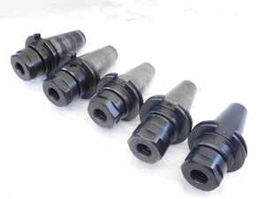 5pC LOT OF CAT50 TG100 COLLET CHUCK TOOL HOLDER 3 3/4 PROJECTION TG 100 USA - JH1101BU