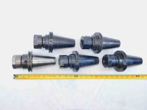 5pc LOT OF CAT50 TG100 COLLET CHUCK TOOL HOLDER TG 100 TG-100 HEX NUT - JH1103BU