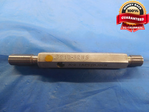 .3910 32 NS THREAD PLUG GAGE .391 GO NO GO P.D.'S = .3707 & .3733 INSPECTION - DW9374BU