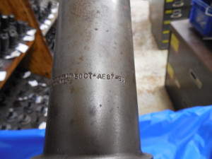 LOT OF 5 CAT50 7/8" I.D. SOLID END MILL TOOL HOLDERS DEVLIEG MICORBORE .8750