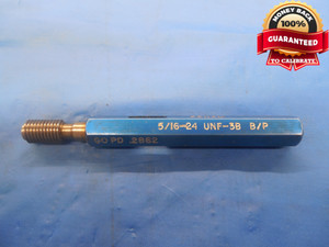 5/16 24 UNF 3B BEFORE PLATE THREAD PLUG GAGE .3125 GO ONLY P.D. = .2862 3B OR 2B - DW9418BU