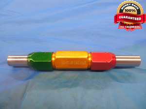 16.00 & 16.043 CLASS Z METRIC PIN PLUG GAGE GO NO GO ONSIZE 16 mm .6299 16.000  - DW9606BU