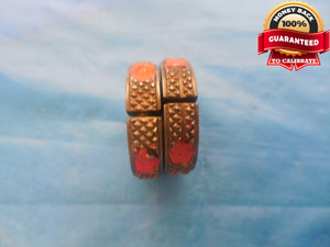 5 40 NC 2 LEFT HAND THREAD RING GAGES #5 .125 GO NO GO P.D.'S = .1088 & .1064  - DW9685BU