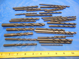 32PC LOT CHICAGO-LATROBE HSS TWIST DRILL BITS VARIOUS SIZES FROM 1/8 UP TO 17/32 - MS2156HX