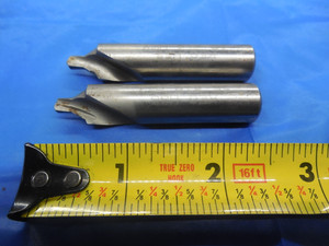 2PCS KEO SE #16 HSS CENTER DRILL 60? BELL TYPE HEY 3/16 DIA 1/2 SHANK 3" OAL - MS2189BU