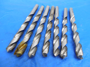 7PC LOT CHICAGO-LATROBE HSS TWIST DRILL BITS 25/64 13/32 #Y .390625 .40625 - MS2367BU