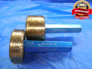 3 5/8 6 SA 2G THREAD PLUG GAGE 3.625 GO NO GO P.D.'S = 3.5750 & 3.5987 USA-2G - DW10046BHTX