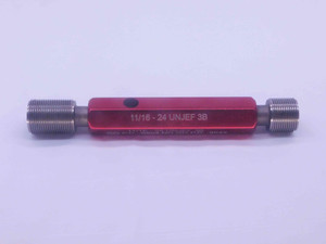 11/16 24 UNJEF 3B THREAD PLUG GAGE .6875 GO NO GO P.D.'S = .6604 & .6643 CHECK - DW10172JSER