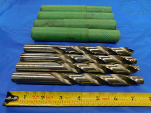 4 PCS ACE 43/64 X 1/2 HSS COUNTERBORE TWIST DRILL BIT 5 3/4 LOC 7 7/8 OAL - MS2761BU