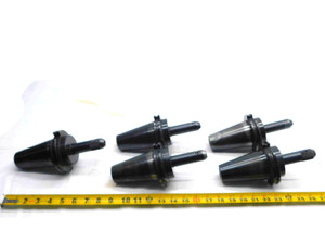 5pcs LOT OF CAT50 3/8 I.D. SOLID END MILL TOOL HOLDER .375 4 1/2 PROJECTION - MS2820BU