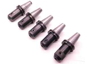 5pc LOT OF CAT40 3/4 I.D. SOLID END MILL TOOL HOLDERS .750 VARIOUS PROJECTIONS - MS2819BU