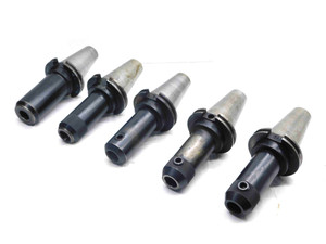5pc LOT OF CAT50 1" I.D. SOLID END MILL TOOL HOLDERS 1.0 6" PROJECTIONS - MS2813BU