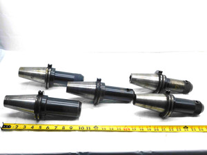 5pc LOT OF CAT50 1" I.D. SOLID END MILL TOOL HOLDERS 1.0 6" PROJECTIONS - MS2813BU