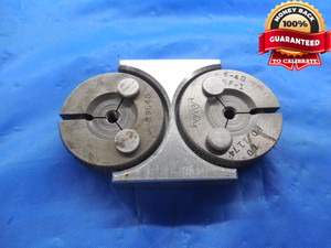 6 40 NF 1 THREAD RING GAGES #6 .138 GO NO GO P.D.'S = .1208 & .1174  .1380 - DW10328RD