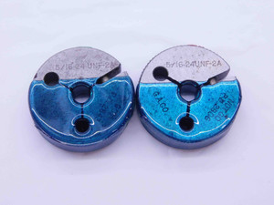 5/16 24 UNF 2A THREAD RING GAGES .3125 GO NO GO P.D.'S = .2843 & .2806 CHECK - DW10341BU