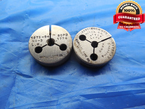 3/16 64 NS 3 LEFT HAND THREAD RING GAGES .1875 GO NO GO P.D.'S = .1774 & .1757 - DW10329RD