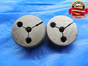 3/16 30 NS 1 LEFT HAND THREAD RING GAGES .1875 GO NO GO P.D.'S = .1848 & .1803 - DW10377RD