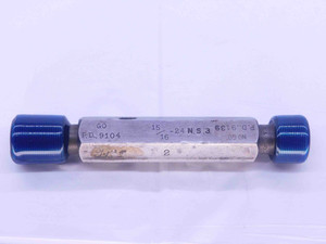 15/16 24 NS 3 THREAD PLUG GAGE .9375 GO NO GO P.D.'S = .9104 & .9139 INSPECTION - DW10373RD
