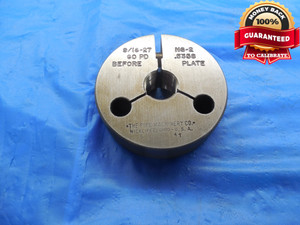 9/16 27 NS 2 BEFORE PLATE THREAD RING GAGE .5625 GO ONLY P.D. = .5358 CHECK - DW10414RD