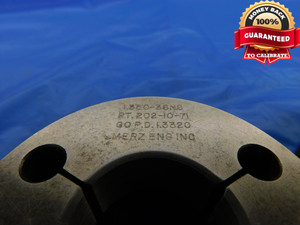 1.350 36 NS 3 THREAD RING GAGES 1.35 GO NO GO P.D.'S = 1.3320 & 1.3284 1.3500 - DW10437RD